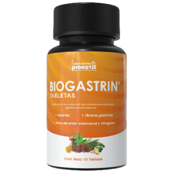 Biogastrin Tabletas Alivio natural para la gastritis, úlceras y ardor estomacal.